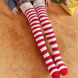 Christmas Tube Thickened Warm Over The Knee Socks