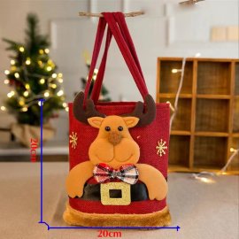 Christmas Gift Bag Apple Bag Christmas Eve Candy Bag Small Gift Tote Bag