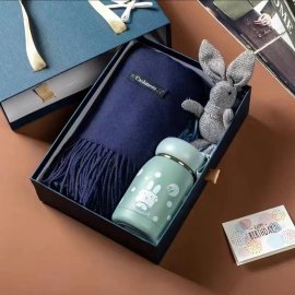 Birthday Christmas Scarf Thermos Cup Gift Box
